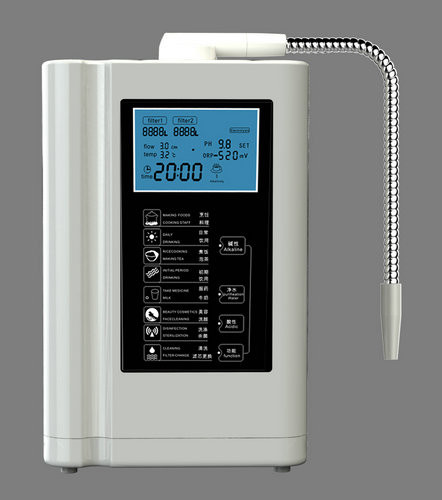 تجاريّ قلويّ بيتيّ ماء Ionizer آلة مع 3,8 بوصة lcd شاشة زاهي