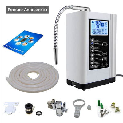 Electrolytic Alkaline & Acidic Water Ionizer with 5 or 7 Plates pH Range 4.5~10.5 and ORP Value -550mv Hydrogen Water Generator