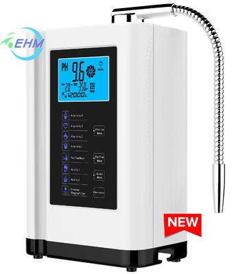 Alkaline Water Ionizer Hydrogen Water Machine with 3.8 Inch LCD Screen 2000W Power and 2.0L/min Flow Rate